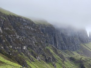 Image of mountains with low-lying clouds disguising the tops of them