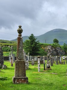 A grave yard at Pennygown