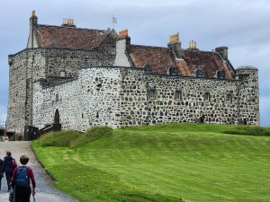 Duart Castle from a side view